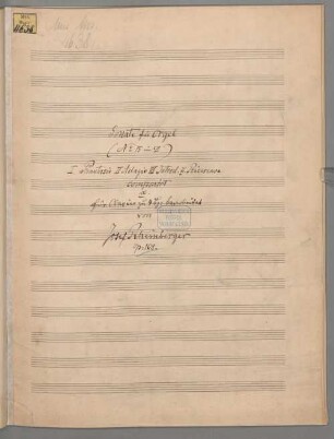 Orgelsonate Nr. 15 in D-dur op. 168 - BSB Mus.ms. 4638#Beibd.1 : Arrangement für Klavier zu 4 Händen vom Komponisten