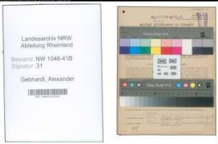 Entnazifizierung Alexander Gebhardt , geb. 31.10.1905 (Feuerwehrmann)
