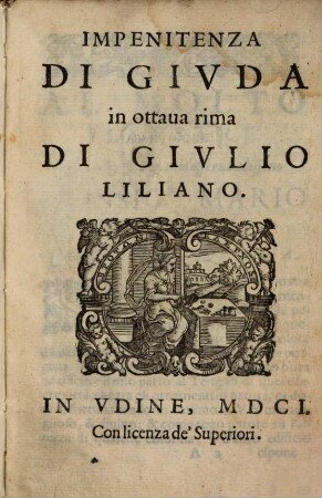 Impenitenza di Giuda in ottava rima