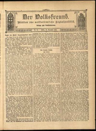 Ausgabe vom Sonntag, den 25. Dezember 1910.