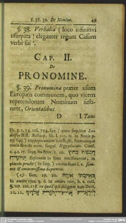 Cap. II. De Pronomine