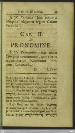 Cap. II. De Pronomine