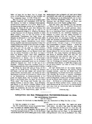 Lehrproben aus dem Pädagogischen Universitäts-Seminar zu Jena : (Der rundblättrige Sonnentau) ; (Schluß)