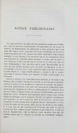 Notice préliminaire