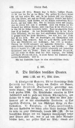 II. Die südlichen deutschen Staaten