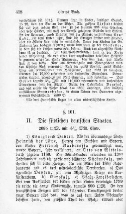 II. Die südlichen deutschen Staaten