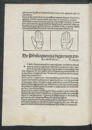 De Phisiognomia digitorum primo de Pollice. C. xxvi.