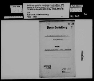 Einrichtung einer Kraftomnibuslinie Heidelberg - Gaiberg - Gauangelloch