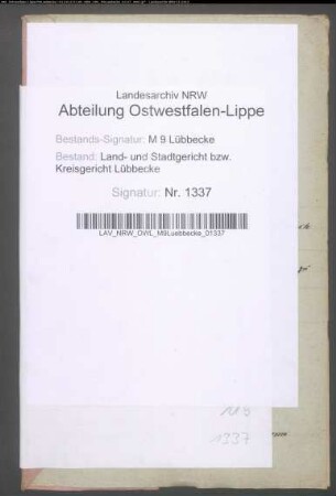 Erblasser: Wecke, Christian Friedrich Heinrich; Erblasser: Tacke, Margaretha Sophie Louise: Abschluss eines Erbvertrags