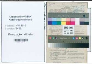 Entnazifizierung Wilhelm Fleischacker , geb. 22.03.1896 (Postschaffner)