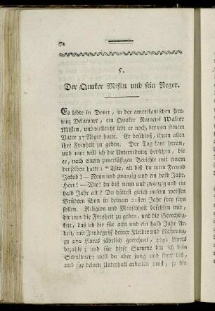 5. Der Quaker Miflin und sein Neger.