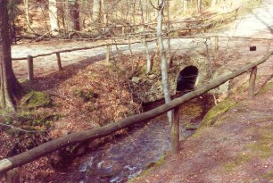 Donoperteich / Durchlass. Detmold. Hiddesen. Papierabzug