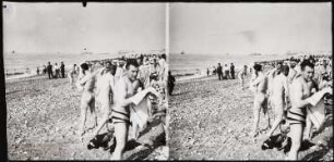 Dieppe. Soldaten beim Bad am Strand