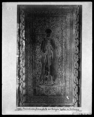 Bronzeplatte der Herzogin Sophie von Mecklenburg (+1503)