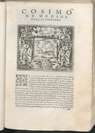Cosimo De' Medici Dvca Di Fiorenza.