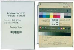 Entnazifizierung Adolf Garweg , geb. 04.05.1899 (Lehrer)