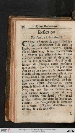Epitres Dedicatoires