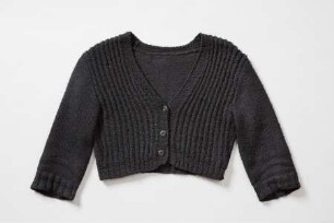 Strickjacke mit Zopfmuster