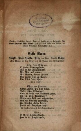 Ein Königreich für einen Sohn! oder: Hier können Familien Kaffee Kochen : Vâudeoille-Posse in einem Akt