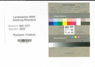 Entnazifizierung Friedrich Roesener , geb. 00.00.0000 (Landwirt)