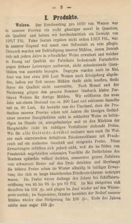 I. Produkte.