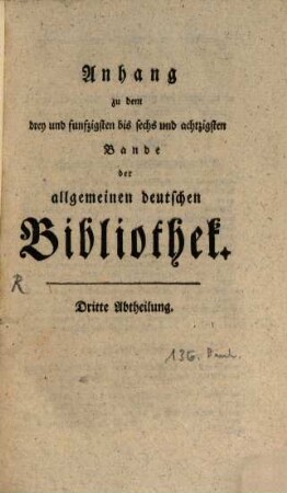Allgemeine deutsche Bibliothek. 53/86,3. 1782/87