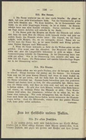Aus der Geschichte unseres Volkes