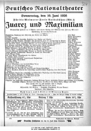 Juarez und Maximilian