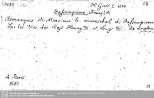 Historia Gallica C 1014