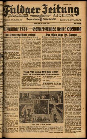Ausgabe vom Freitag, den 30. Januar 1942.