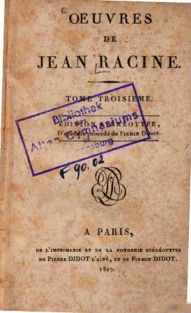 Oeuvres de Racine, 3