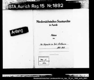 Die zum Eichen der Butterfässer bestimmten Eichmeister; Amt Stickhausen