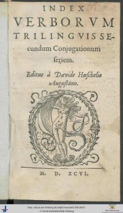 INDEX VERBORVM TRILINGVIS SEcundum Conjugationum seriem