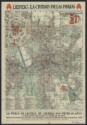 Stadtplan von Leipzig, 1:15 000, Druck, 1925