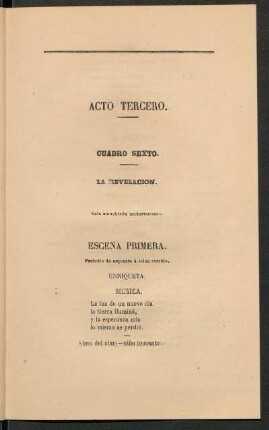 Cuadro sexto. - La revelación.