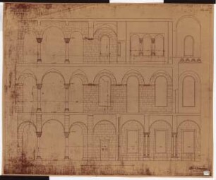 Königliches Residenzschloss Posen, Posen: Ansicht Kaisertreppe gegen den Ehrenhof 1:25