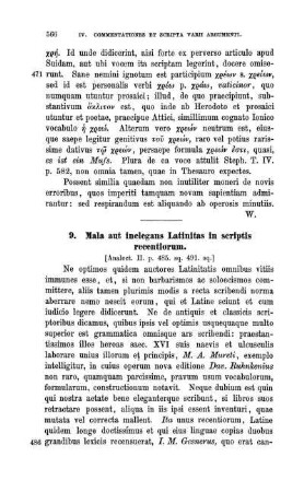 9. Mala aut inelegans Latinitas in scriptis recentiorum