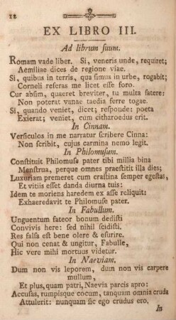 Ex libro III.