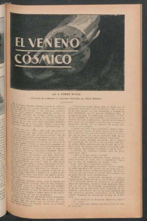 El veneno cósmico : (Derechos de traducción al castellano adquiridos por Fray Mocho) - (Conclusión)