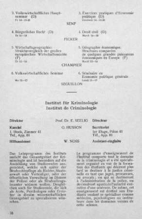 Institut für Kriminologie