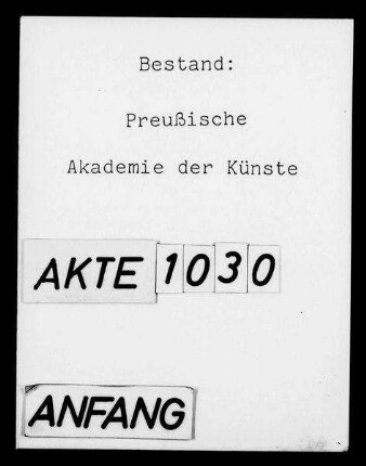 Konzert der Akademie in der Singakademie