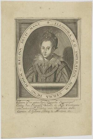 Bildnis der Eleonora, Imperatrix Rom.