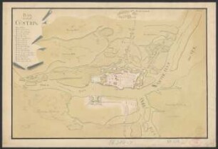 Plan der Stadt Cüstrin
