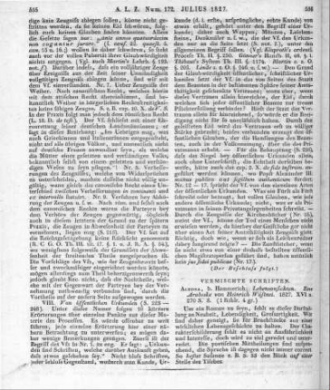 Wüstnei, H.: Lebensansichten. Eine Arabeske. Altona: Hammerich 1827