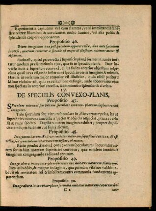 IV. De Speculis Convexo-Planis.