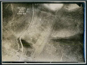 Foto von Stellungen nördlich von Verdun (Luftbild)