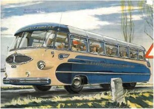 Prospekt für den Ford-Drauz-Omnibus in selbsttragender Bauweise