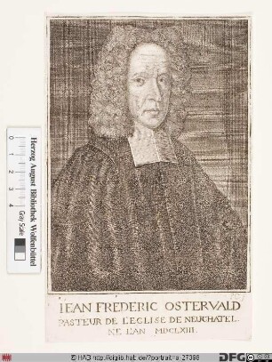 Bildnis Jean-Frédéric Ostervald (Osterwald)