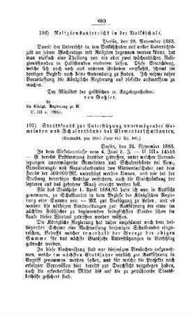 Staatsfonds zur Unterstützung unvermögender Gemeinden und Schulverbände bei Elementarschulbauten : [V. Volksschulwesen]