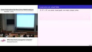 What does back propagation compute?